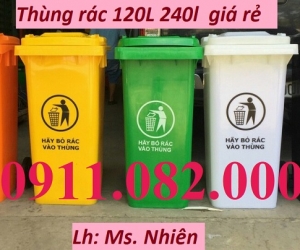 Công ty cung cấp thùng rác nhựa giá rẻ tại miền tây- thùng rác 120l