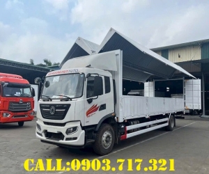 Bán xe tải DongFeng 6T8 thùng kín cánh dơi 9m9