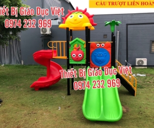 Bộ cầu trượt liên hoàn, cầu trượt liên hoàn cho bé