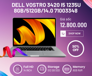 Laptop Dell Vostro 3420 i5 1235U 8GB/512GB/14.0 71003348 Xám chỉ 12