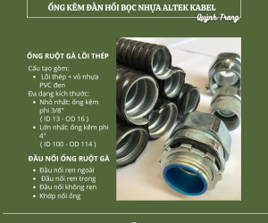 Ống ruột gà lõi thép ( sun sắt ) luồn dây điện