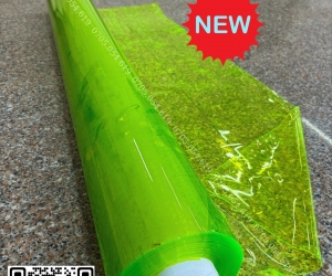 Màng nhựa pvc xanh lá phản quang độ dày 0.3mm (Hàng New)