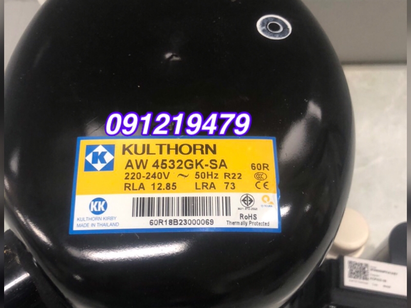 0947459479 Cung cấp, bán lốc tủ lạnh Kulthorn 2.69HP, R22, MODEL AW4532GK-SA