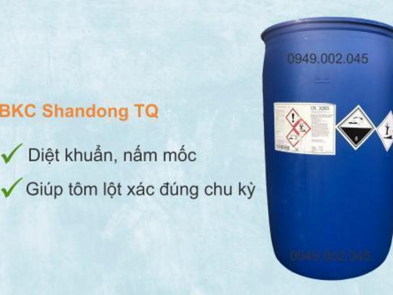 BKC TQ 80% - Diệt khuẩn, nấm mốc, trị bệnh phát sáng trên tôm