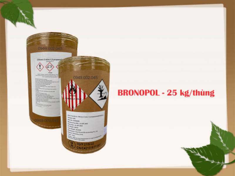 Bronopol nguyên liệu 99% - Chuyên đặc trị nấm trong ao nuôi thủy sản