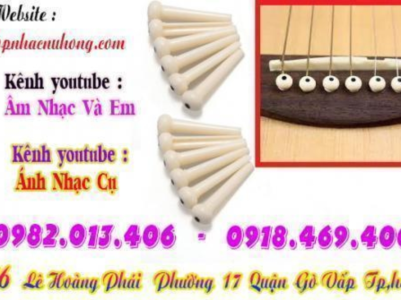 Địa chỉ chỗ bán chốt chặn dây đàn guitar tại gò vấp, tphcm