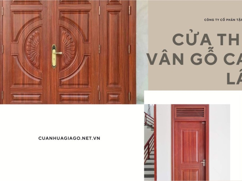 Giá cửa thép vân gỗ Cam Lâm