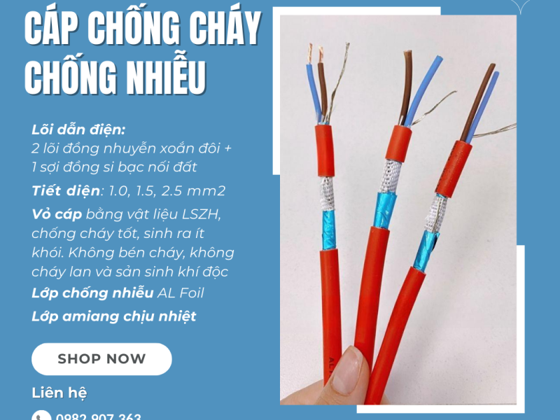 Cáp chống cháy chống nhiễu LSZH Altek Kabel