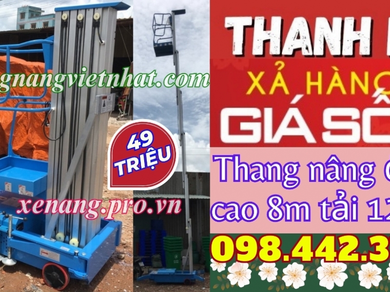 Thang nâng điện đơn 125kg nâng cao 8 mét - THANH LÝ XẢ HÀNG giá cực sốc