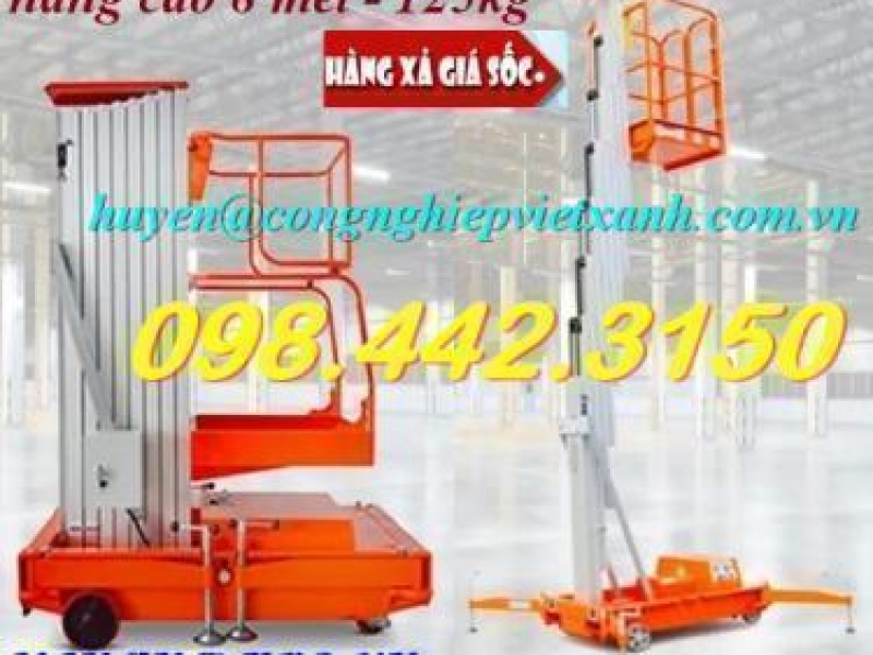 Thang nâng người bằng điện 125kg nâng cao 8 mét GTWY801