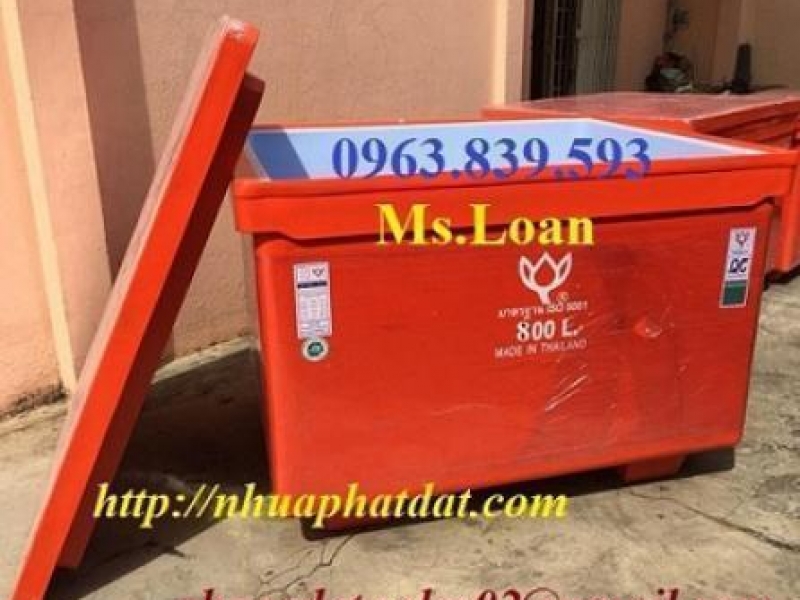 Thùng đá thái lan 800L, thùng ướp hải sản, đựng đá 800L. 0963.839.593