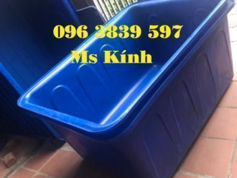 Thùng nhựa chữ nhật 500 lít 1 lớp, 2 lớp nuôi cá giá rẻ - 096 3839 597 