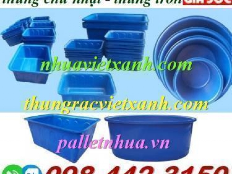 Thùng nhựa dung tích lớn từ 50 lít đến 4000 lít 