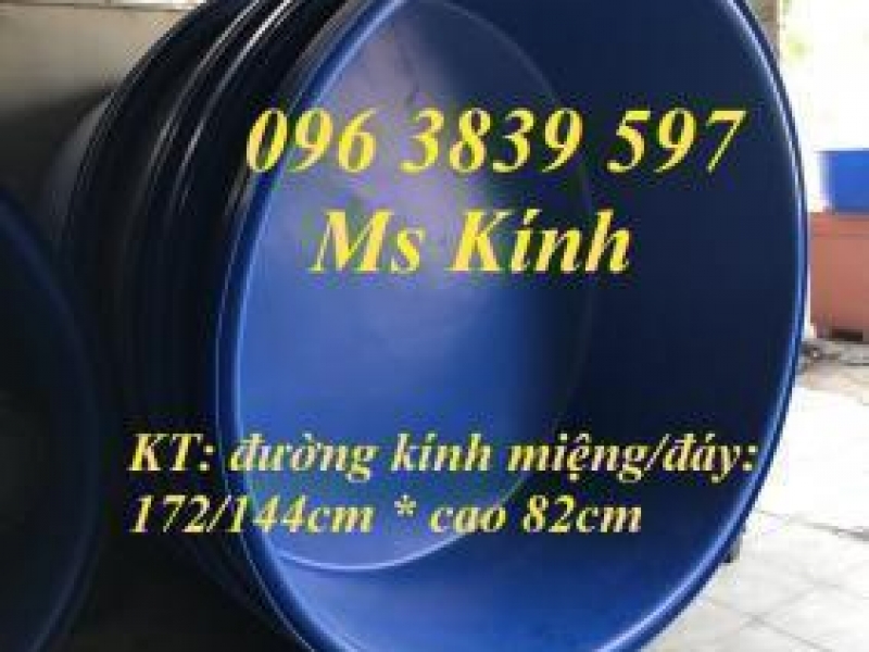 Thùng nhựa tròn 1500 lít, bồn nhựa tròn nuôi cá koi - 096 3839 597 Ms Kính