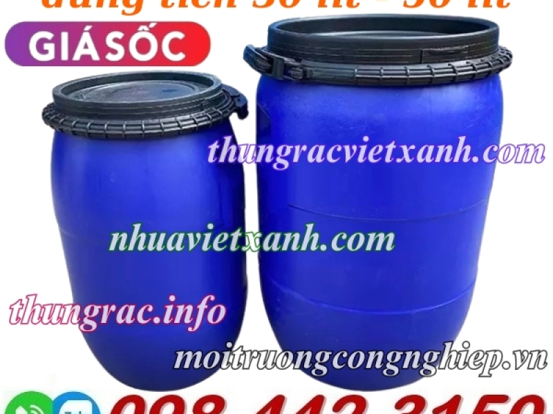 Thùng phuy nhựa đai nhựa