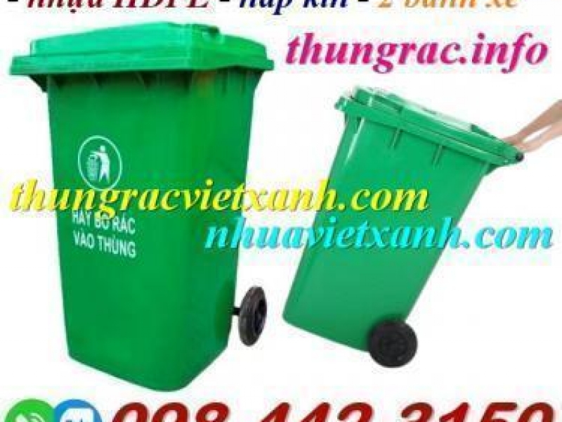 Bán thùng rác nhựa 240 lít với giá khuyến mãi siêu hấp dẫn