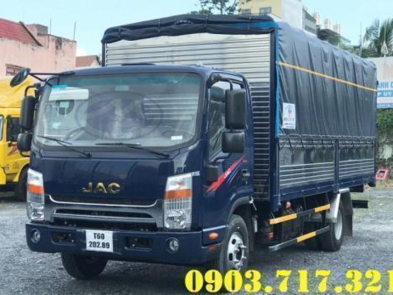 Bán xe tải Jac 5 tấn N500 thùng bạt dài 5m2 động cơ Đức bảo hành 5 năm