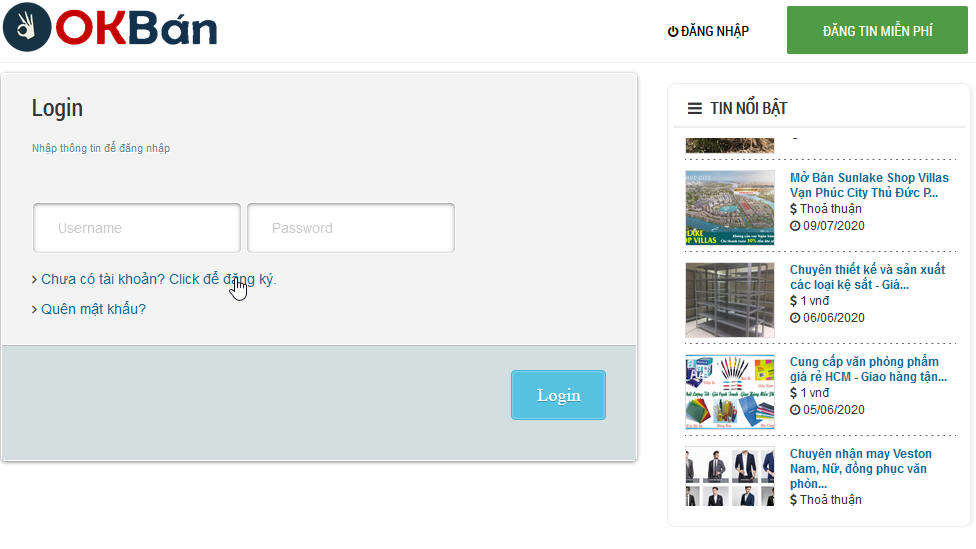 Hướng dẫn đăng ký tài khoản okban.vn