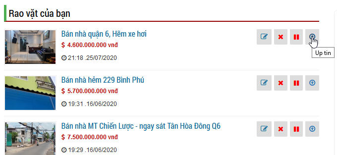 Hướng dẫn up tin