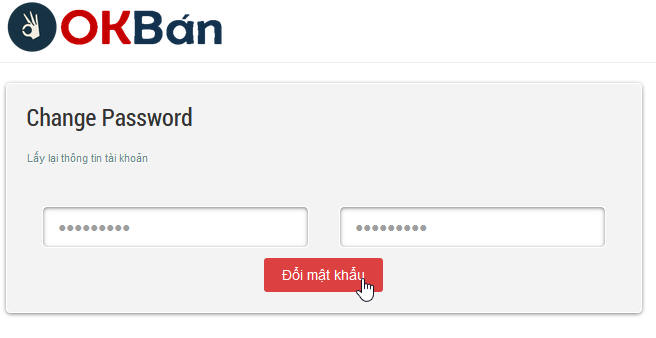 hướng dẫn lấy lại mật khẩu okban.vn
