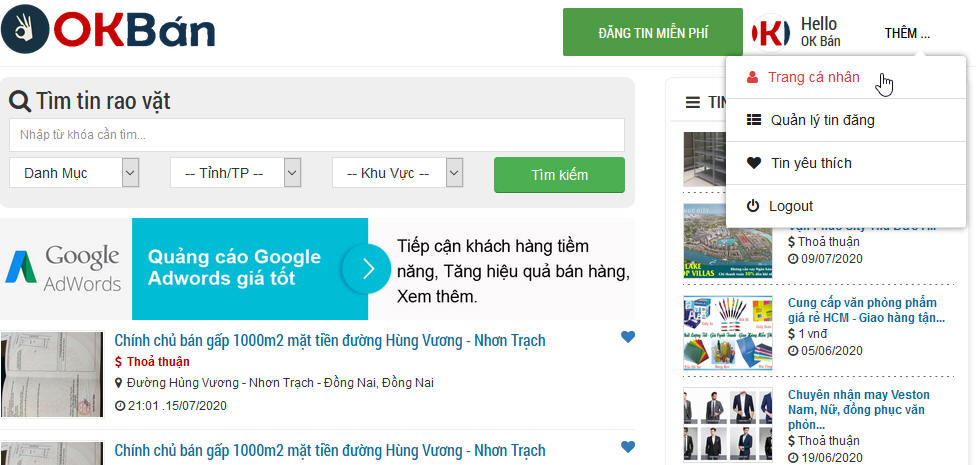 Hướng dẫn đăng ký tài khoản okban.vn