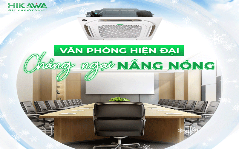 Thi công lắp đặt máy lạnh âm trần Hikawa tại TP.HCM uy tín – giá tốt
