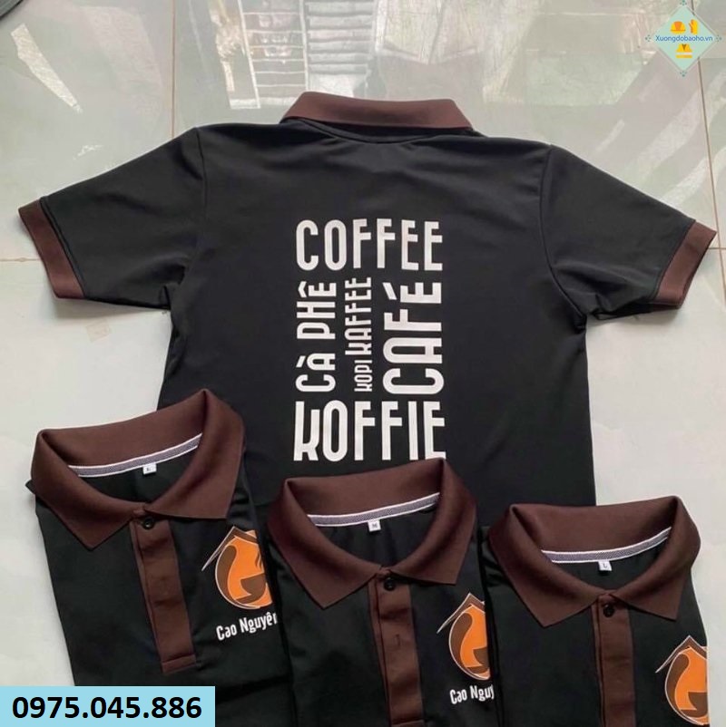 Xưởng in may áo thun đồng phục Form dáng đẹp Chất liệu như ý ABABA