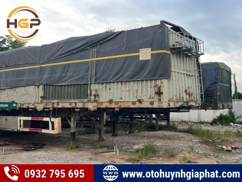 Thanh lý 2 chiếc Mooc lồng tải 32 tấn Kaile - Xinhongdong 2021 cũ