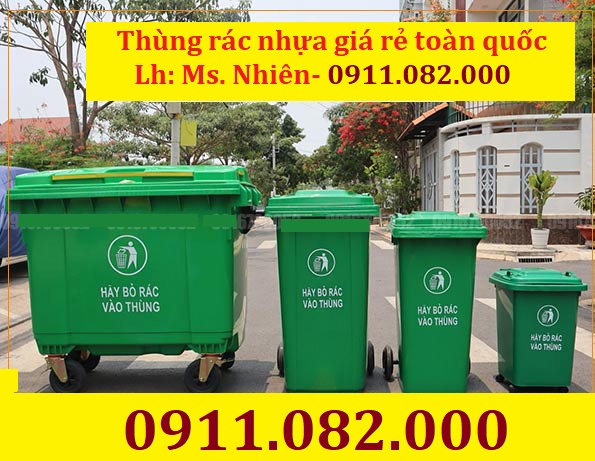 Cung cấp Sỉ thùng rác 120 lít hàng tốt giá tốt- lh 0911082000