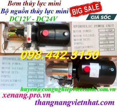 Bộ nguồn thủy lực mini DC12V - DC24V - AC220V