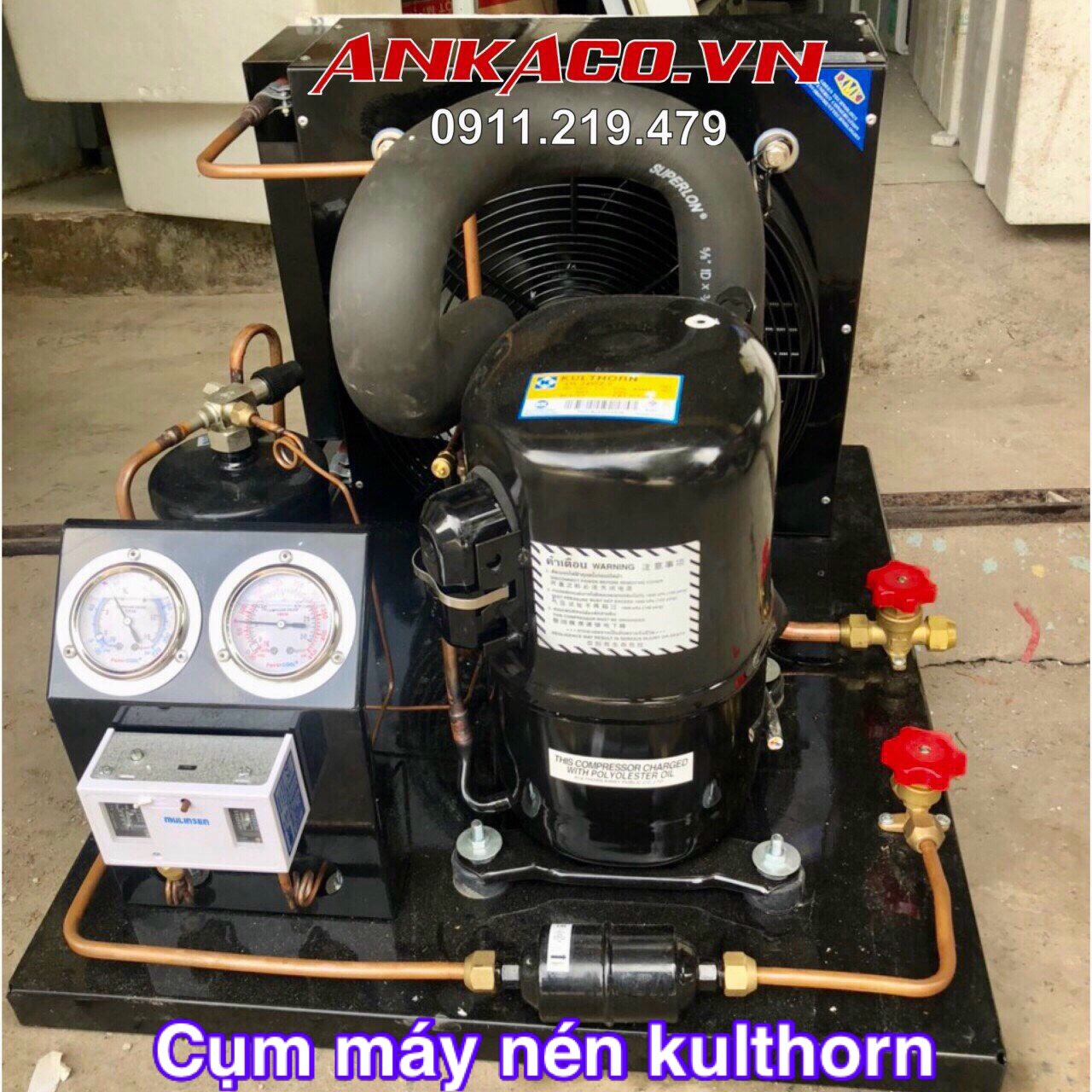 lắp đặt cụm máy nén kho lạnh Kulthorn AW5538E tại quận 11
