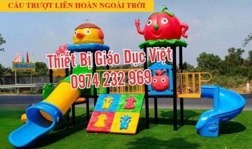 Cầu trượt liên hoàn ngoài trời nhập khẩu cho trẻ em