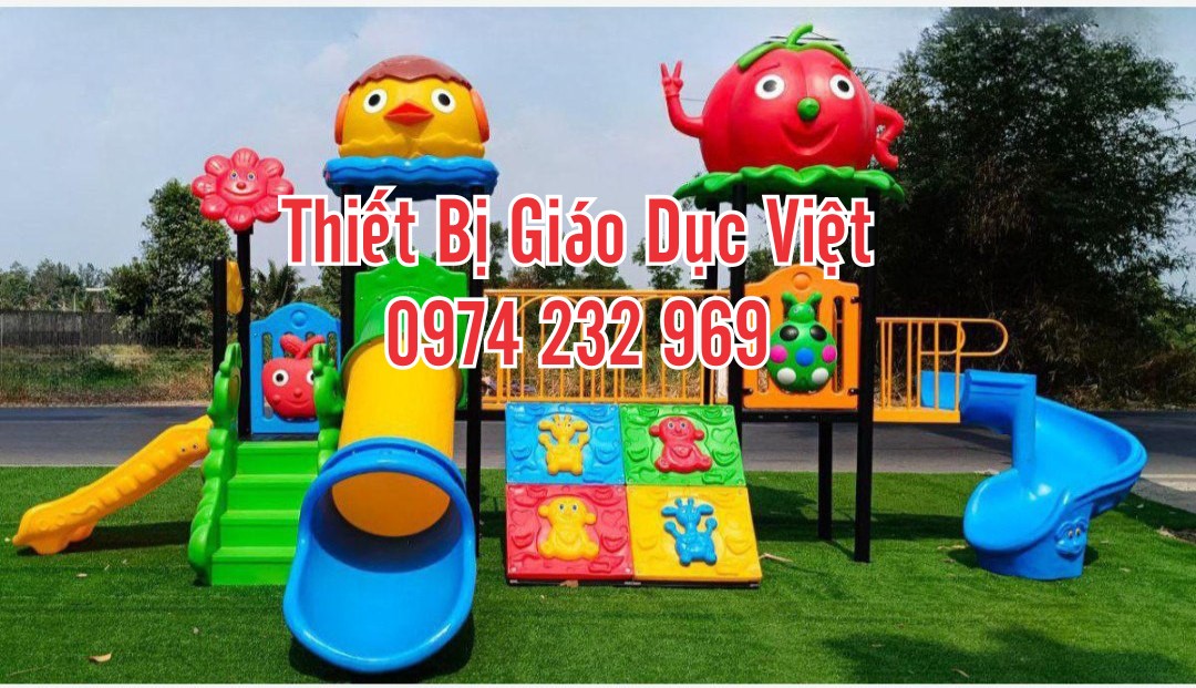 Cầu trượt liên hoàn ngoài trời nhập khẩu cho trẻ em