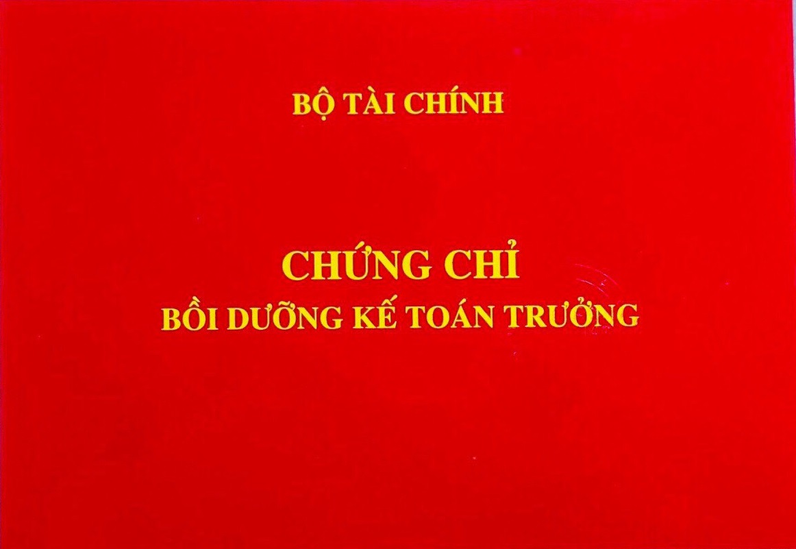 Học KẾ TOÁN TRƯỞNG online (Bộ Tài Chính)