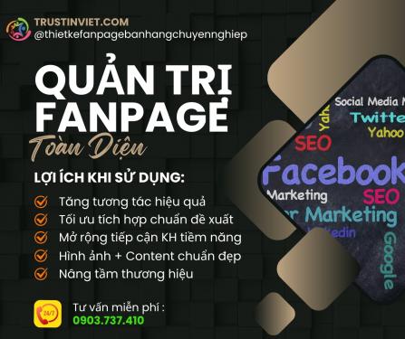 Quản trị fanpage uy tín chuyên nghiệp