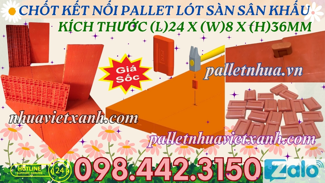 Chốt i - chốt kết nối tấm lót sân khấu, pallet sân khấu, coppha nhựa