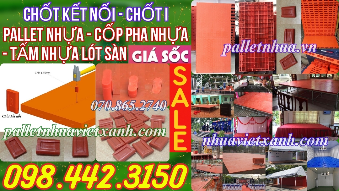 Chốt i - chốt kết nối tấm lót sân khấu, pallet sân khấu, coppha nhựa