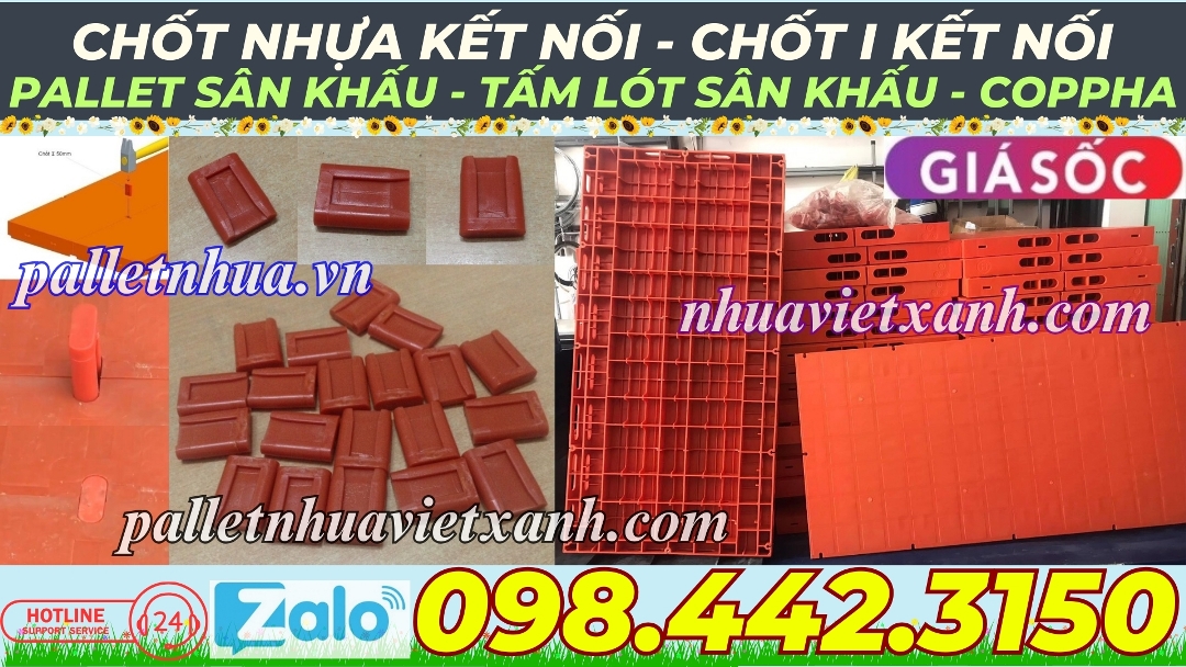 Chốt i - chốt kết nối tấm lót sân khấu, pallet sân khấu, coppha nhựa