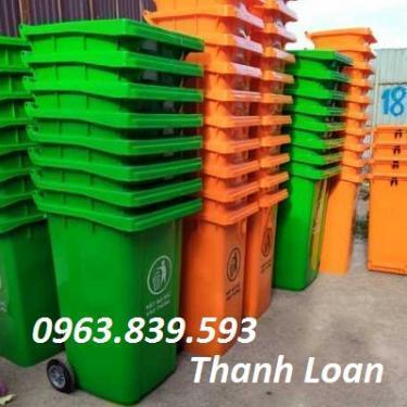 Thùng phân loại rác thải tại nguồn dung tích 120L - 240L. 0963839593 Loan