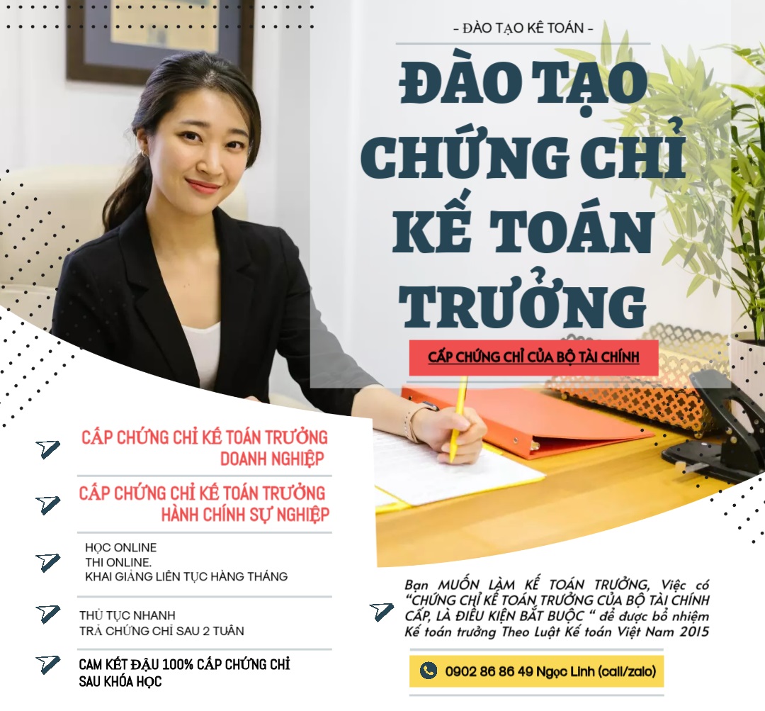 Học KẾ TOÁN TRƯỞNG online (Bộ Tài Chính)