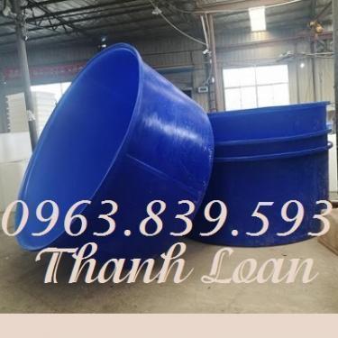 Thùng nhựa tròn 750lit, thùng nuôi cá hình tròn / 0963.839.593