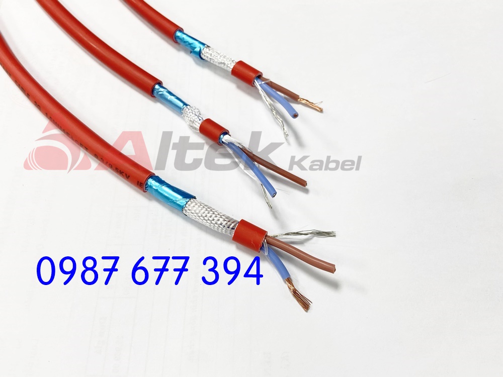 cáp chống cháy chống nhiễu 2x0.75