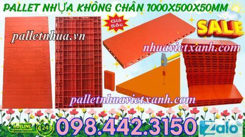 Pallet nhựa làm sàn sân khấu KT 500x1000x50mm