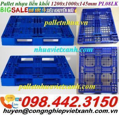 Pallet nhựa PL08LK – 1200x1000x145mm