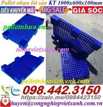 Pallet lót sàn kho lạnh 1000x600x100mm