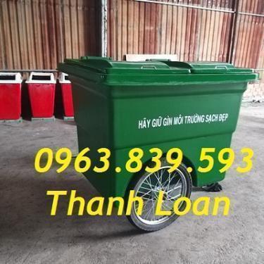 Xe gom rác 660lit nhựa Composite bảo hành 12 tháng 0963.839.593 Ms.Loan