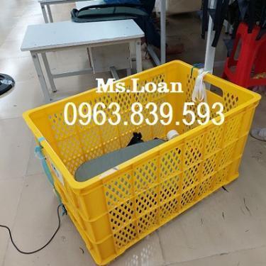 Sóng nhựa đựng hàng 5 bánh xe, sóng nhựa công nghiệp / 0963.839.593