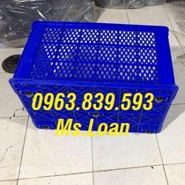 Sóng nhựa đựng hàng 5 bánh xe, sóng nhựa công nghiệp / 0963.839.593