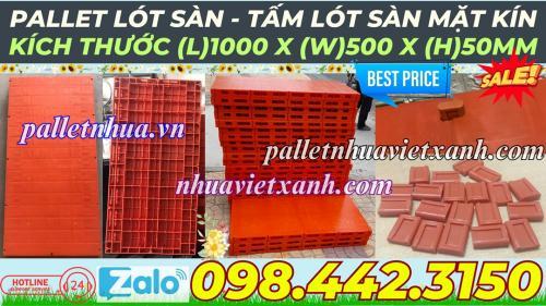 Pallet nhựa làm sàn sân khấu KT 500x1000x50mm