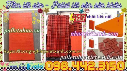 Pallet lót sàn sân khấu - lót kho lạnh 500x1000x50mm